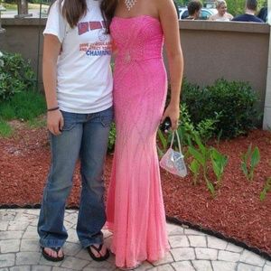 Alyce Pink ombre Prom dress